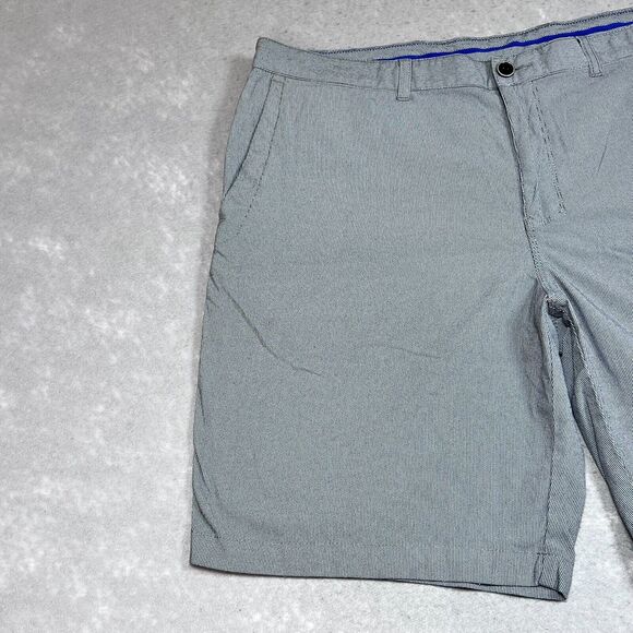 Tommy Bahama Shorts Mens 38 Gray Pin Stripe Paradise Tech Est 1993 Nylon Stretch - Picture 3 of 12